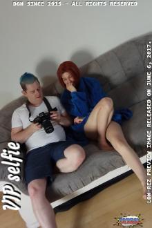 This was the first day on set with Anna Kovachenko (also known as Tony Foxy) and it great. Here I show her the pictures and video we just made together. Let me say, her pussy was sweet!